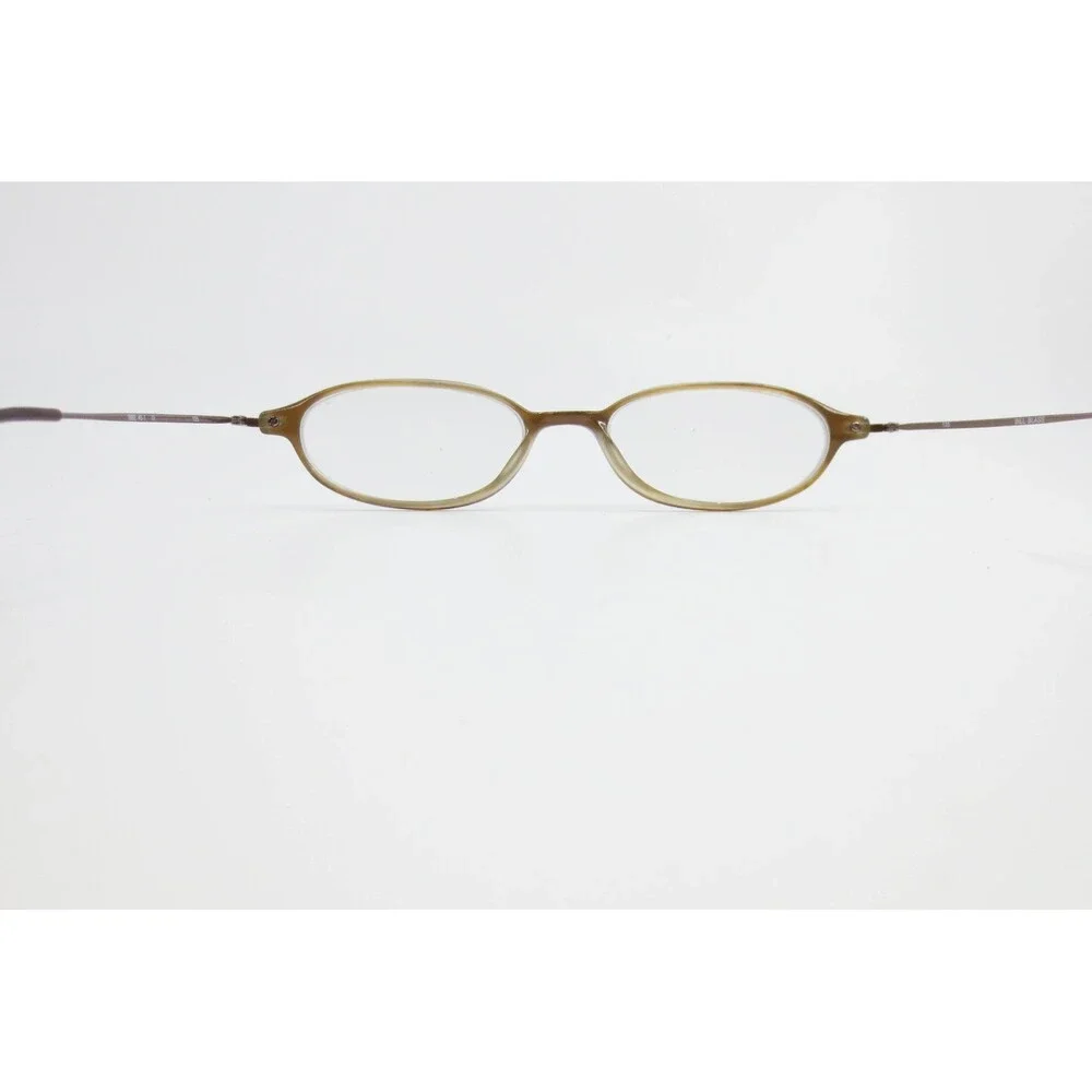 Bill Blass BBE 45-1 Oval Tortoise Shell Eyeglasses Frames Brown Bronze 135mm